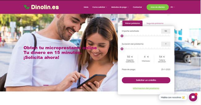 Préstamos y minicréditos Dinolin: Información, requisitos y opiniones
