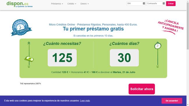 ¿Qué es DISPON? Préstamos pequeños y rápidos