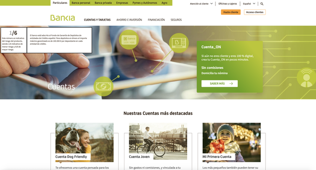 Cuentas de Bankia: Características, apertura y opiniones