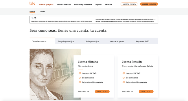 Cuentas de Bankinter: Características, apertura y opiniones