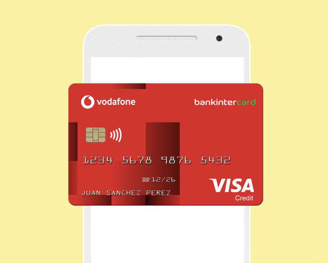 La tarjeta de crédito Vodafone Bankinter top en España