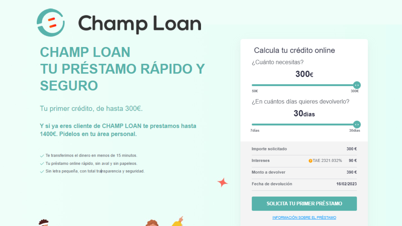 Prestamos Champ Loan: Opiniones 2023