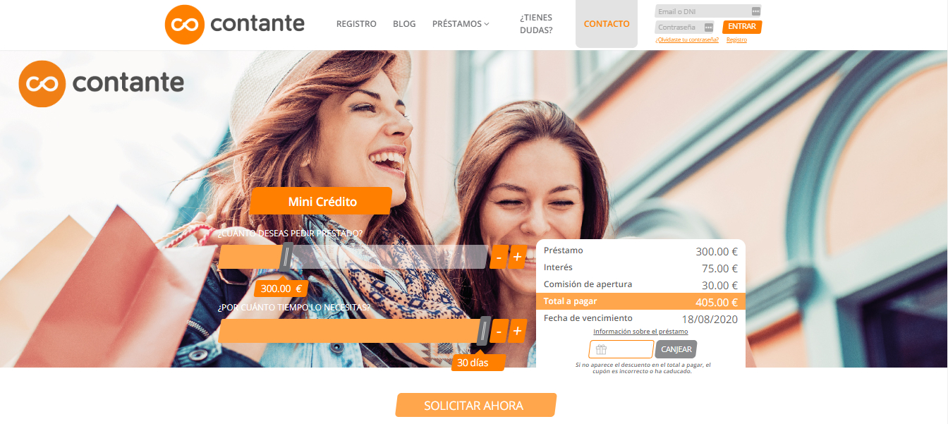 Micropréstamos de Contante: Cómo solicitarlos, requisitos y ventajas