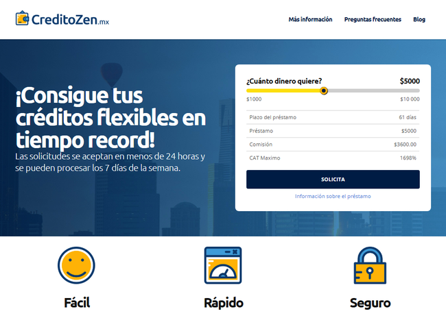 CreditoZen.es: Acepta ASNEF, cuánto prestan y cómo pedirlo