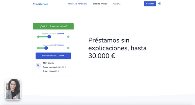 CreditsFast Préstamos: Qué es, Cómo solicitar y Opiniones