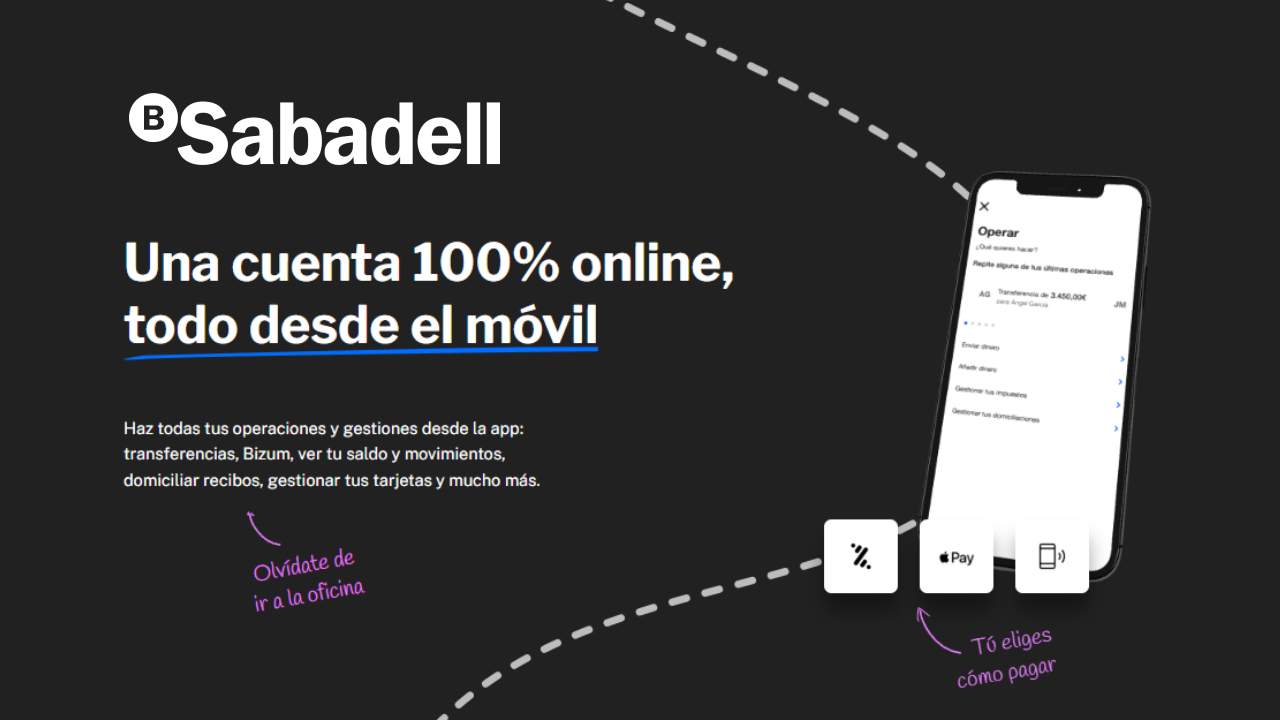 Cuenta Online Sabadell: Opiniones, Sin Comisiones - ¿Cómo Abrir Cuenta ...