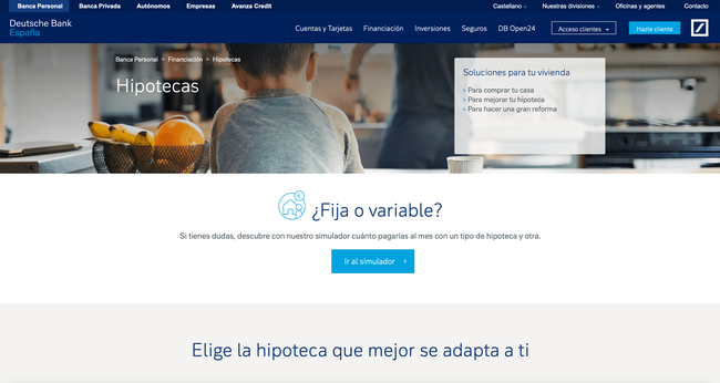 Hipoteca Deutsche Bank: Simulador, Ventajas y Opiniones