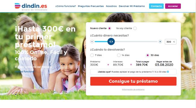 Los mejores préstamos rápidos con dindin.es