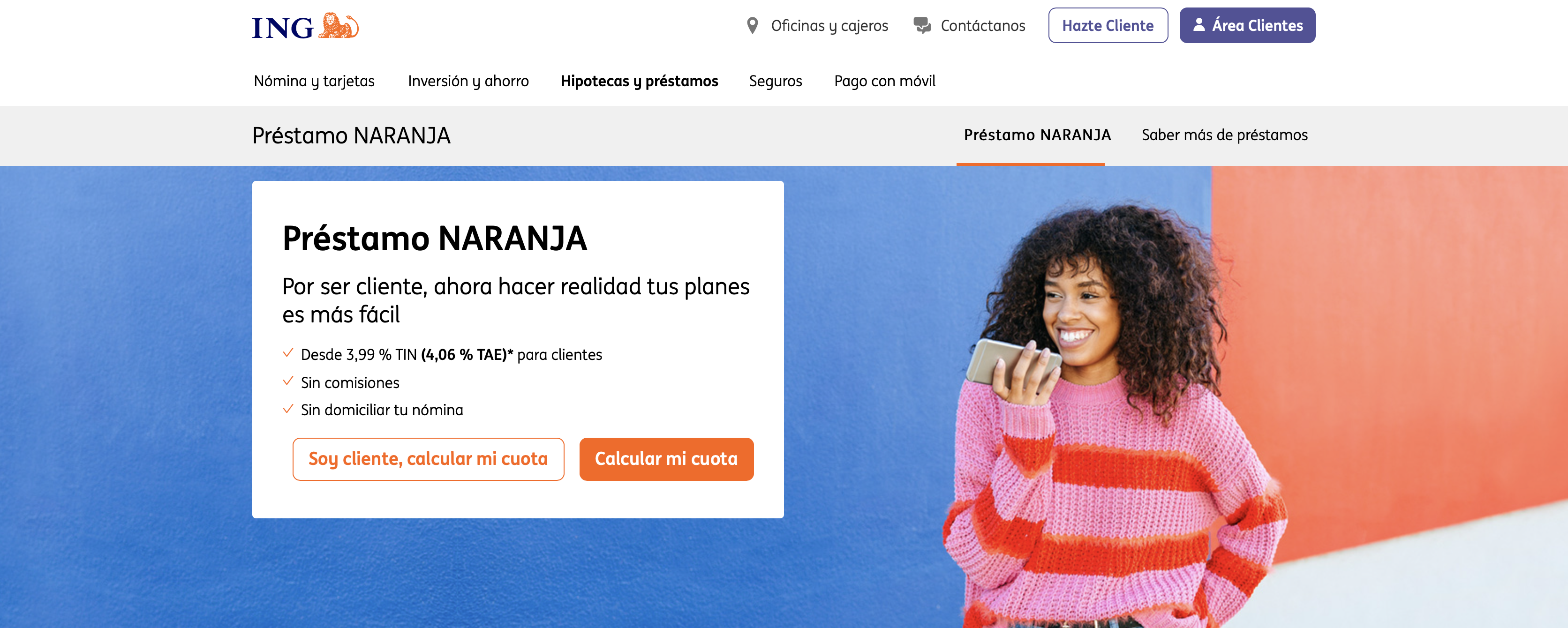 Préstamo Naranja de ING: Información y Opiniones