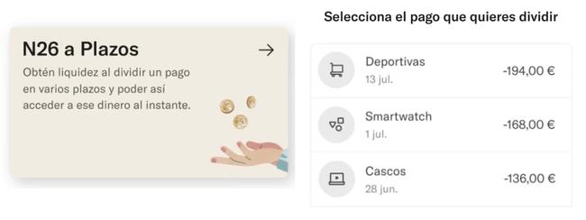 N26 a plazos - Cómo financiar hasta el 82% de tus compras