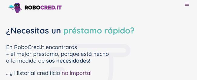 Robocred.it: Opiniones, Cómo recuperar tu dinero, Qué es y más información
