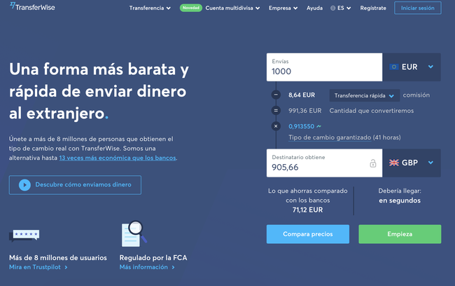 Cuenta de banco de TransferWise en España: Información y Opiniones