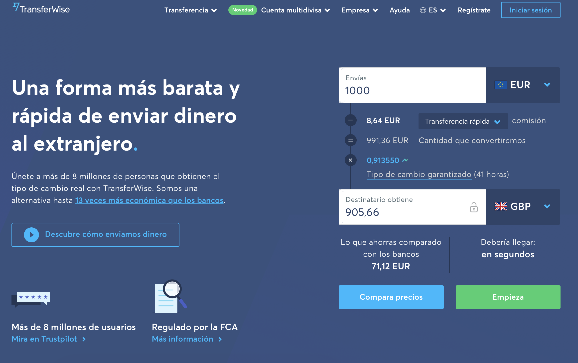 Cuenta de banco de TransferWise en España: Información y Opiniones